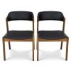 Enzo Black Leather Dining Chair (Set Of 2)