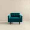 Casey Teal Velvet Lounge Chair