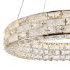 1 Ring Crystal Chandelier // Chrome