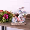Bunny on Bike 6.5”H Resin (Set of 2)