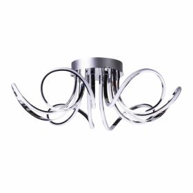 6  Petal Flower LED Strip Flush Mount Lamp