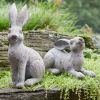 Rabbit (Set of 2) 7"H, 14"H Polystone/Resin