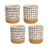 Pot (Set of 4) 4.75" x 5.25"H Dolomite