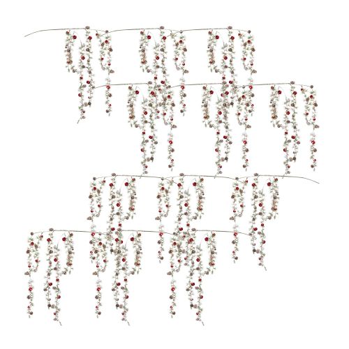 Pine and Bell Spray (Set of 12) 40"H Plastic