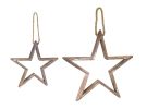 Star Ornament (Set of 4) 12.5"H, 18.5"H Wood
