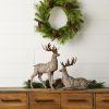 Deer (Set of 2) 16.25"L x 15"H, 14"L x 22"H Metal