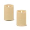 Simplux LED Designer Candle with remote (Set of 2)  4 and 8 Hr Timer 3.5" x 5.5"H Wax/Plastic