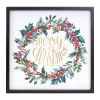Merry Christmas/Wreath Frame 15.75"SQ MDF/Wood
