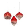 Ornament (Set of 6) 4.75"H, 4.75"H, 5.75"H Glass