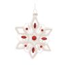 Snowflake Ornament (Set of 12) 5.5"H Glass