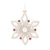 Snowflake Ornament (Set of 12) 5.5"H Glass