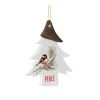 Chickadee Joy and Peace Tree Ornament (Set of 12) 4.75"H Clay
