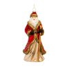 Santa Ornament (Set of 6) 8"H Glass
