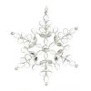 Snowflake Ornament (Set of 12) 6.25"H, 7"H Plastic/Iron