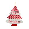 Tree Ornament (Set of 12) 11.5"H MDF