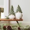 Gnome w/Tree Hat (Set of 2) 11.25"H Terra Cotta