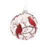 Cardinal Ornament (Set of 6) 5"H, 6"H Glass