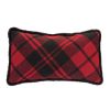 Plaid Pillow (Set of 2) 15"SQ, 20"L x 11.5"H Polyester