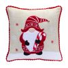 Gnome Holiday Pillow (Set of 2) 15"SQ Polyester