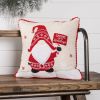 Gnome Holiday Pillow (Set of 2) 15"SQ Polyester