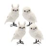 White Owl (Set of 4) 8.75"H, 10.5"H Foam