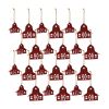 Barn Ornament (Set of 24) 3"H, 5"H Wood