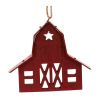Barn Ornament (Set of 24) 3"H, 5"H Wood