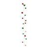 LED Sleigh Bell Garland (Set of 12) 5'L Plastic/Metal