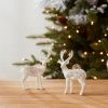 Deer Ornament (Set of 6) 3.25"H Resin