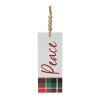 Tag Ornament (Set of 12) 3"L x 8"H MDF