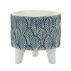 Pot w/Legs (Set of 2) 5.25"D x 5.25"H, 5.5"D x 5"H Resin