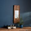 Mirror 10"L x 29"H Wood/Glass