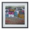 Framed House Print (Set of 2) 15.5"SQ Plastic/MDF/Paper