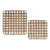 Tray (Set of 2) 13.5"L x 2.25"H, 17"L x 3.25"H Bamboo