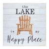 Lake Sign (Set of 2) 15.75"SQ MDF/Wood