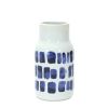 Vase (Set of 2) 4.25"D x 8"H, 4.25"D x 10"H Ceramic