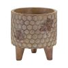 Pot w/Legs (Set of 2) 5"D x 5.25"H Resin