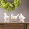Bird w/Led (Set of 3) 6"H, 6.25"H, 7.25"H Resin 2 AA Battery, Not Included