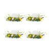 Lemon Candle Ring (Set of 4) 19"D Polyester (Fits a 6" Candle)