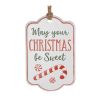 Tag Ornament (Set of 12) 5.5"L x 8.5"H Iron
