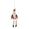 Santa Ornament (Set of 6) 9"H Wood