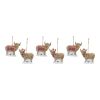 Highland Cow Ornament (Set of 6) 4.25"H Resin