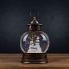 Snow Globe Snowman Family 11.5"H Plastic 6 Hr Timer 3AA Batteries Not Included or USB Cord Included