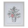 Pine In Pot and Pitcher Frame (Set of 2) 10"L x 11.75"H Plastic/MDF