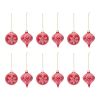 Ornament (Set of 12) 4"H, 4.5"H Resin
