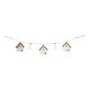 House and Vase Garland (Set of 2) 27"L Wood