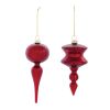 Drop Ornament (Set of 12) 6"H, 6.5"H Glass