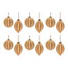 Ornament (Set of 12) 5"H, 5.5"H Glass