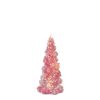 Tree (Set of 3) 8.5"h, 9.75"h, 11.75"h Glass 3 LR44 Batteries, Not Included
