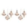 Ornament (Set of 6) 4.5"H Glass